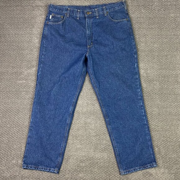 Carhartt B17 DST Relaxed Fit Jeans Men's 44 x 30 Measures 43 x 30 Blue Cotton - Picture 1 of 13